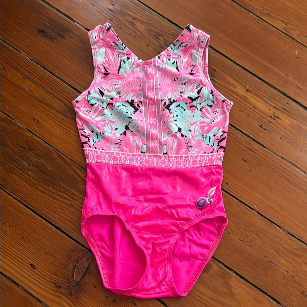 GK Pink and Green leotard